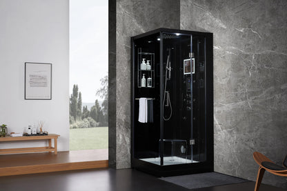 Platinum Arezzo Steam Shower (Black)