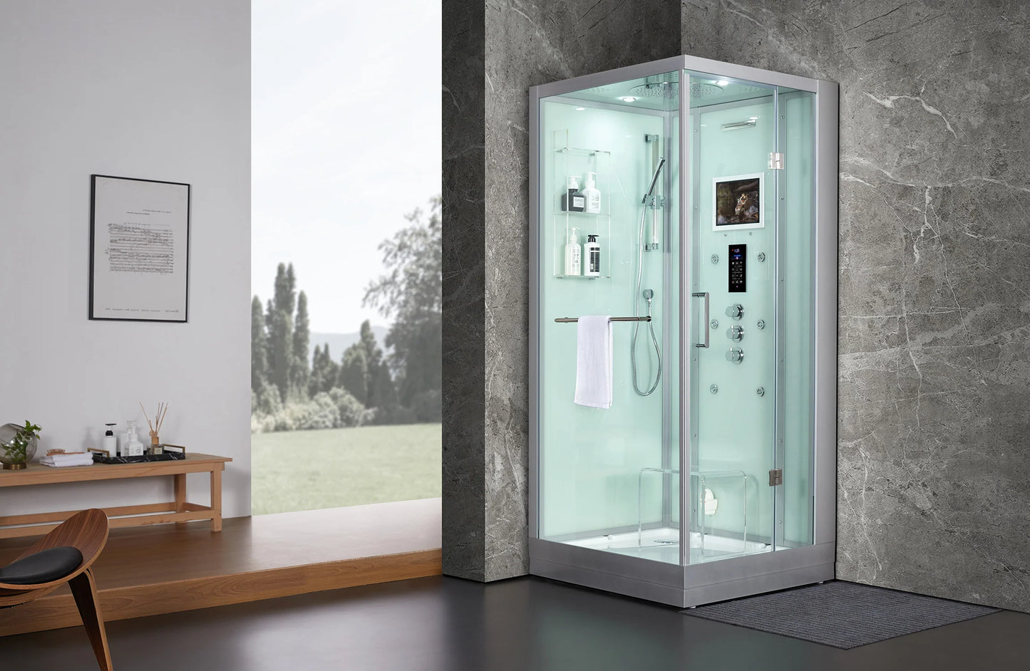 Platinum Arezzo Steam Shower (White)