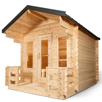 sauna with porch