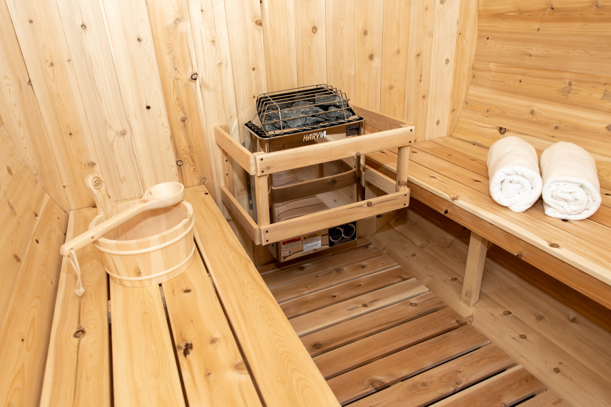 infrared barrel sauna