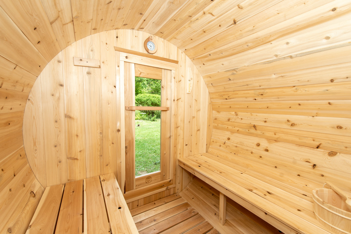 infrared barrel sauna