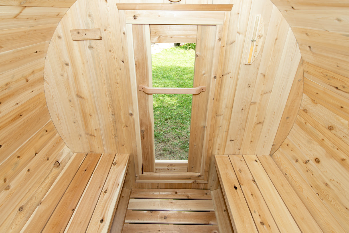 infrared barrel sauna