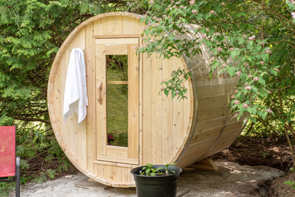 infrared barrel sauna