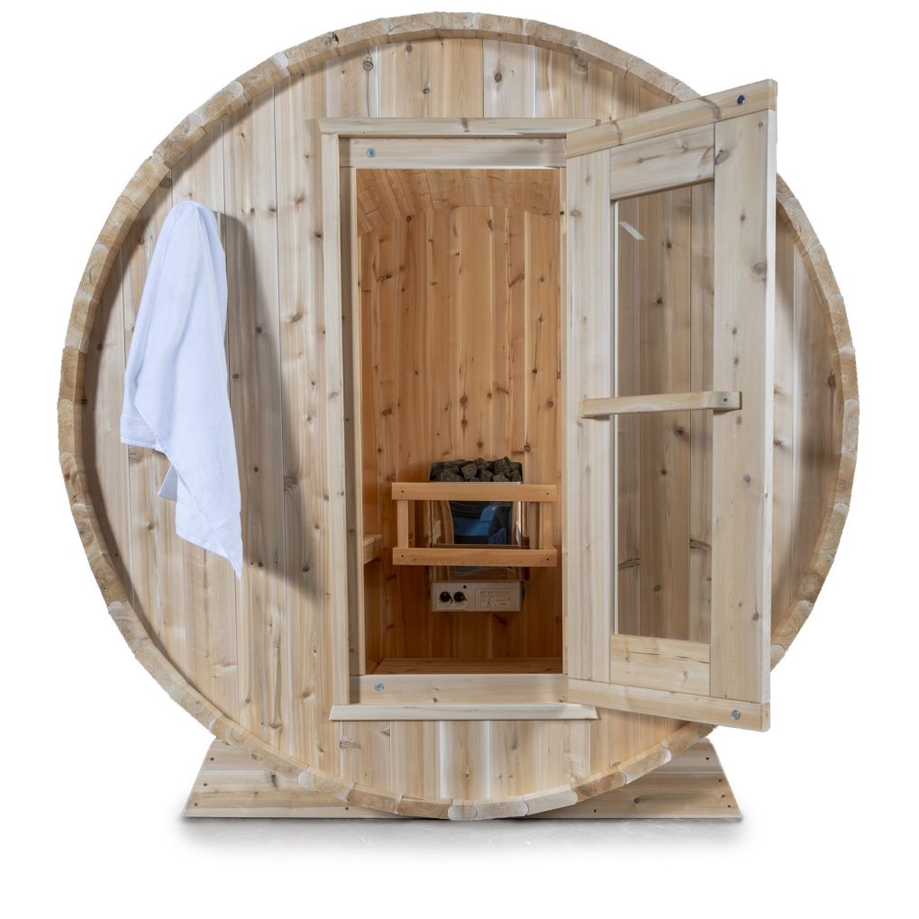 infrared barrel sauna