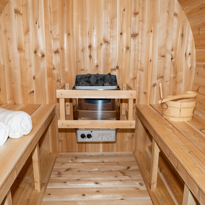 infrared barrel sauna