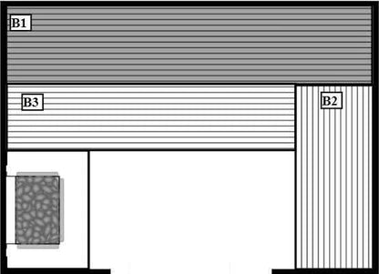 Scandia Electric Ultra Hand Finished Pre-Cut Sauna Room Kits - 48" x 84" x 84"