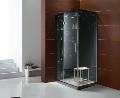 shower room with steam