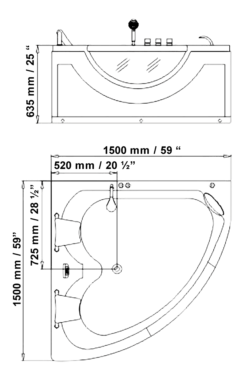 freestanding jetted tub