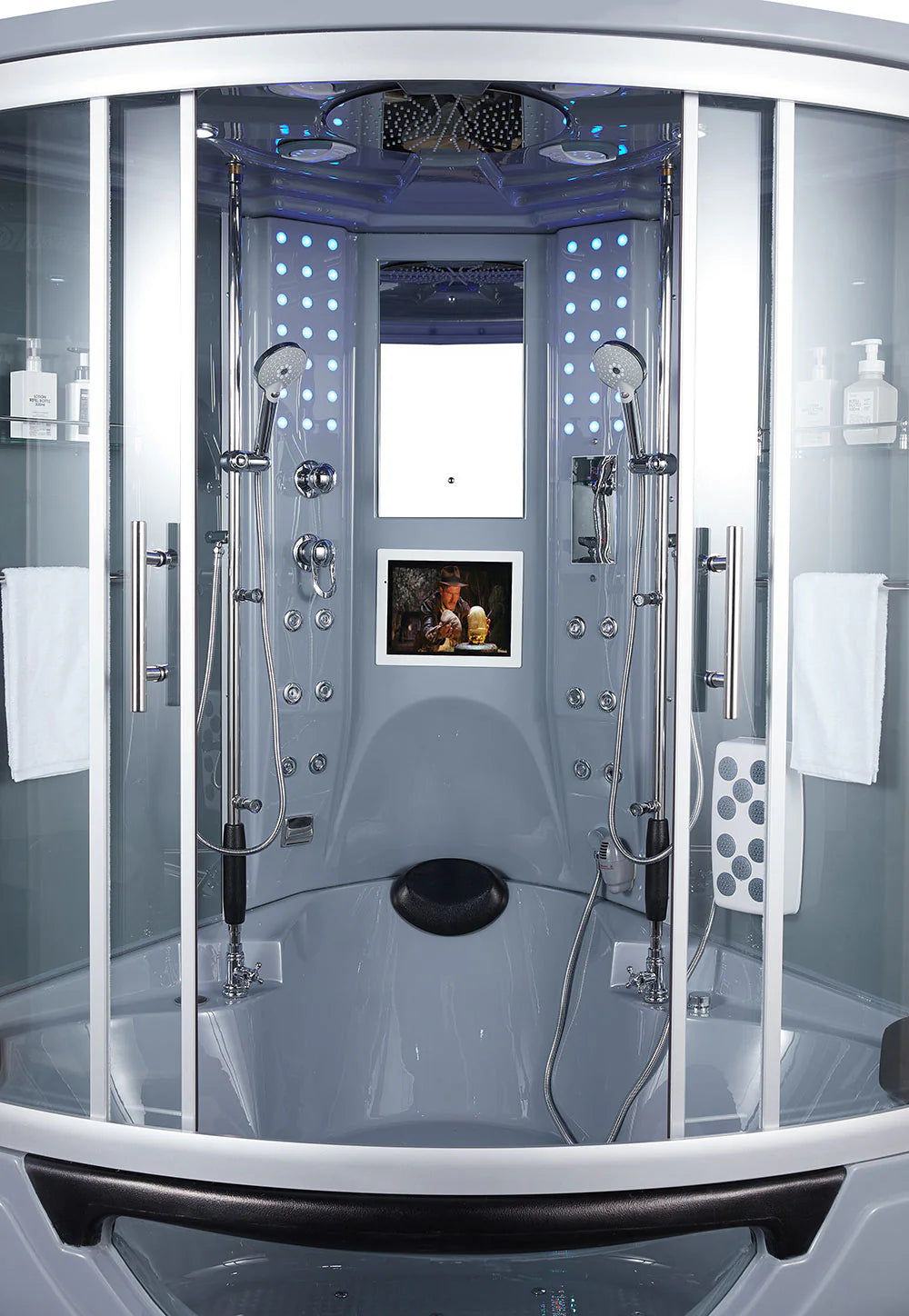 Maya Bath Platinum Luxury Superior Steam Shower (Grey)