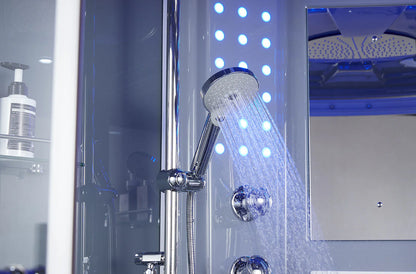 Maya Bath Platinum Luxury Superior Steam Shower (Grey)